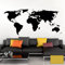 Grandora Wandtattoo Weltkarte Erde Globus Karte I Gold 170 x 75 cm I Welt Atlas Schlafzimmer Wohnzimmer Wandsticker Wandaufkleber W698
