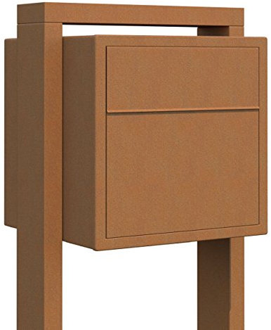 Standbriefkasten, Design Briefkasten Soprano Rost - Bravios