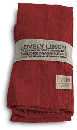 Lovely Linen NL0182 Lovely Serviette Leinen real red (1 Stück)