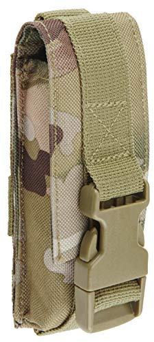 Brandit Molle Multi Pouches - Belt Bags, Accessory Pockets, Tool Pockets, Sizes Small, Medium, and Large in 6 Colours, Adult (Unisex), 8051, tactical camo, Medium, M