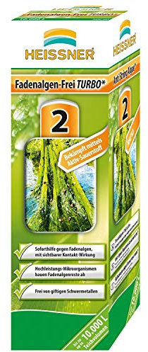 Unbekannt Heissner TZ 733-00 Fadenalgen-Frei Turbo 1000ml für 20000L saubere klares Wasser