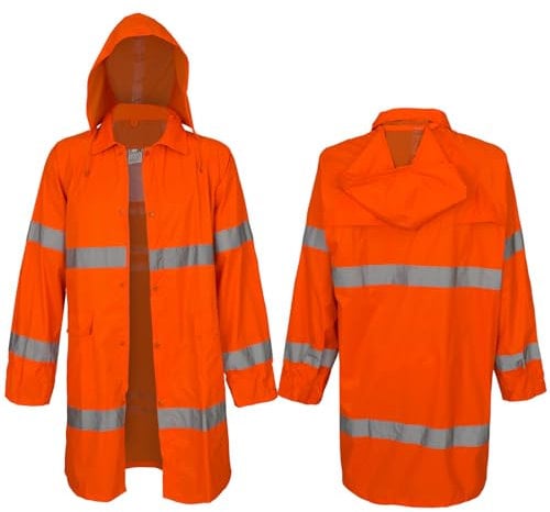 REIS Warnschutzjacke Regenjacke Arbeitsjacke Warnjacke Wetterjacke Orange (SAT-P) (L)