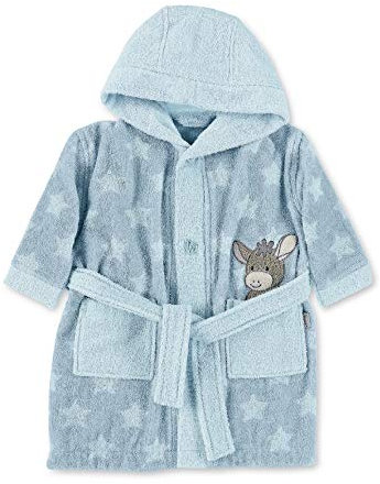 Sterntaler Unisex Baby Hut Bathrobe, Mittelblau, 86-92