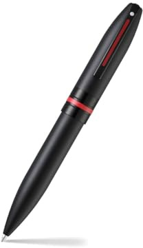 Sheaffer Icon Kugelschreiber, mattschwarz mit glänzenden schwarzen PVD-Applikationen