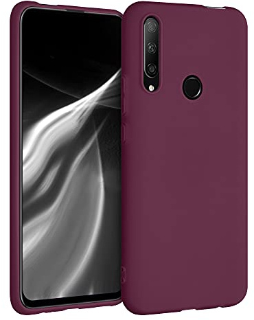 kwmobile Hülle für Honor 9X (EU-Version) TPU Case - Handyhülle unterstützt kabelloses Laden, Flexible Schutzhülle, gummiertes Cover in Bordeaux Violett
