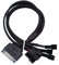Kühler Lüfter Adapter Kabel Lüfter Splitter Adapter SATA Lüfter Kabel Splitter 4 Pin SATA auf 4 Pin für Computer-Motherboard-CPU-Lüfter, SATA-Schnittstelle, Kompatibel mit 3Pin, Spannung 12V