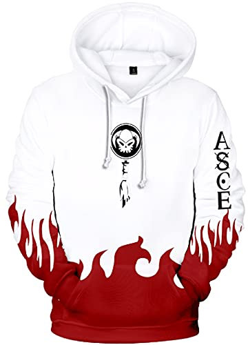 YIMIAO Femmes Pull One Piece Japonais Anime 3D Imprimer Luffy Hoodie Hommes Sweat à Capuche Unisexe Ace Pullover(M)