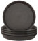 ZEONHAK Lot de 10 soucoupes pour pot de fleurs de 30 cm, plateau d'égouttement en plastique pour plantes de jardin, marron