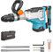 Berserker Martello demolitore SDS-Max da 1700 W, 11,3 kg, 1-9/16 14 Amp elettrico resistente martello demolitore per calcestruzzo/marciapiede con custodia da trasporto scalpello piatto a punta toro