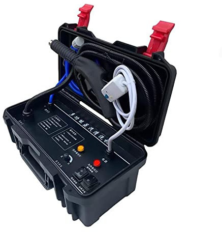 Nettoyeur vapeur portatif, 3200W Système de nettoyage à la vapeur commercial à haute pression Nettoyeur à vapeur sous pression à main Nettoyage à 360 ° pour la climatisation de la cuisine Hotte de cui