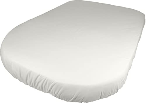 Jonic Essentials Motorhome Caravan Bedding Fitted Sheets for Island Shaped Motorhome Caravan Mattress Beds, Luxury Cream Polycotton 200 Thread Count, Elasticated All Around, Made in UK (137/190/30cm)