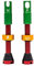 Peaty’s X 50to01 MK2 Tubeless Ventil Presta - Integrierter Speichenschlüssel & Ventilkernentfernungskappen, Mountainbike, Rennrad Fahrrad Reifen, Kompatibel einfügen, 7075 Aluminium - 42mm Rasta