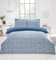 Rapport Home Pebbles Mikrofaser-Bettwäsche-Set, Doppelbettgröße, blau, mit Kissenbezügen