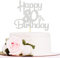 Sotpot Silver Glitter 80 Cake Topper, 80th Birthday Cake Decorations for Birthday Party Anniversary Party Supplies