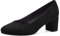 Jana Damen Pumps mit Blockabsatz Vegan, Schwarz (Black), 39 EU