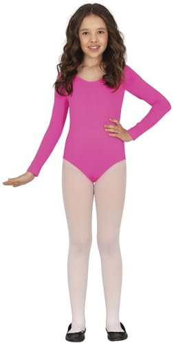 Body danza fucsia economico manica lunga tuta bambina