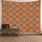 CEVAN Wandteppich Quote Wandschmuck Set Muster Im Ethnischen Stil Wandbehang Zum Knüpfen Tapisserie Wandbehang Kunst Dekorationen Decke Wandbehang Stoff Orange 100x70cm