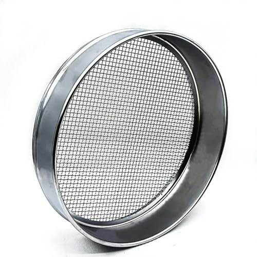 Generic Wire Mesh Test Sieve Lab Sampling Inspection Pharmacopeia Standard Sieve SS 304 Filter Mesh Chroming Frame Diam. 30cm 2~5mm (Size : 4 mesh 5 mm)