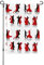 BREAUX Ballsaal Dance Druck Gartenflagge Terrasse Flagge Outdoor dekorative Flagge 71,1 x 102,1 cm