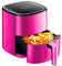 Avilia Digitale Luftfritteuse, 4 l, 1200 W, gesundes und vielseitiges Kochen, mit Timer und LED-Display, Rosa mit Timer von 60 Minuten, Sonstiges