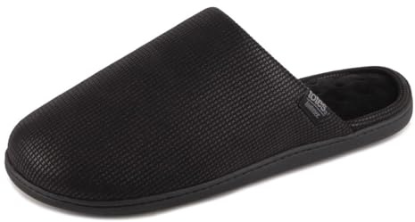 Isotoner® Mens Square Patterned Smart Mule Slipper