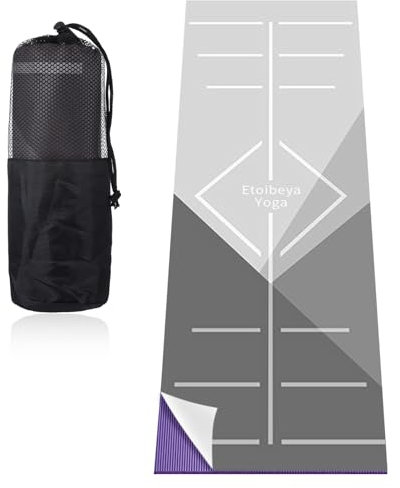 Yoga Matte Yogamatte rutschfest Yoga Handtuch rutschfest Lotuscrafts Yogamatte Yoga Decke Yogadecke Yogatuch rutschfest Yoga Towel Yoga Handtuch rutschfest für Yogamatte Yoga Tuch 65 * 185 cm Gelb