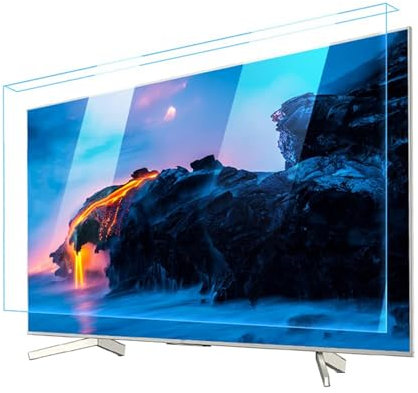 Yiustldd Panneau de Protection d'écran TV, Film de Protection d'écran Ultra-Clair pour écran de Moniteur sans Monture de 32 à 75 Pouces,50in(1130x660mm)