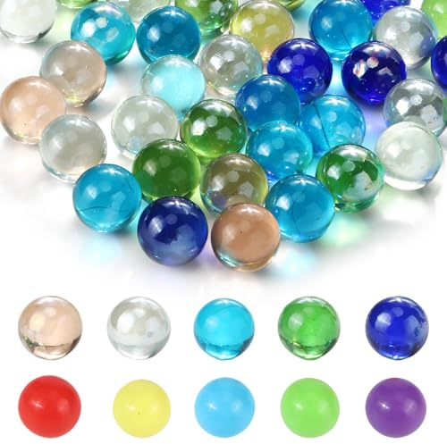 HO-SFSM Lot de 100 Billes Enfant Marbre en Verre