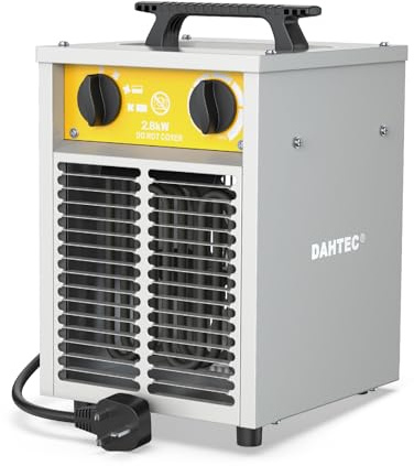 DAHTEC 2.8 kW Enhanced Electric Fan Heater -Steel Casing -Portable Heaters