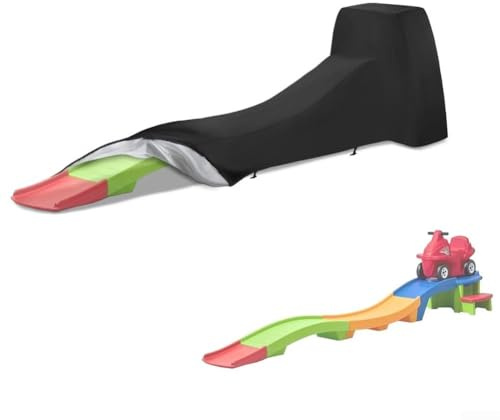 Wasserdichte Oxford Abdeckung, für Kinder Achterbahn, UV-Schutz und Staubschutz, passend für Up & Down Roller Coaster, 110x27x28 Zoll, mit Zugband und Knöpfen für sicheren Halt(600D)