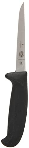 Victorinox Poultry 4.50 Boning Knife with Fibrox Pro Handle, Medium, Black