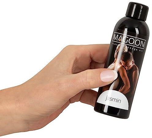 Magoon Jasmin Massage-Öl - sinnliches Qualitäts-Öl für Frauen und Männer, für ein reibungsloses Sex-Vergnügen, verführend, hautfreundlich, 100 ml