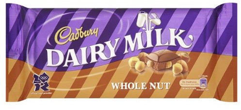 Cadbury Dairy Milk Whole Nut 120g - Pack of 18
