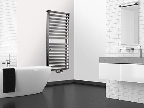 Badheizkörper Design Square 2, HxB: 147 x 60 cm, 810 Watt, moonstone-grau (Marke: Szagato) Made in Germany Handtuchheizung Handtuchwärmer Design Heizkörper vertikal
