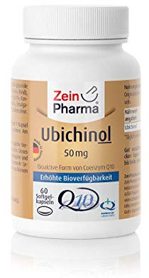 Zein Pharma Ubichinol Kapseln 50 mg, 60 Kapseln, 1er Pack (1 x 43 g)