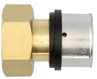Pipetec Pressfitting Verschraubung Übergang 32x3 mm 1 Zoll Innengewinde TH Kontur Verbundrohr, DVGW, TH-Profil