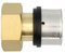 Pipetec Pressfitting Verschraubung Übergang 32x3 mm 1 Zoll Innengewinde TH Kontur Verbundrohr, DVGW, TH-Profil