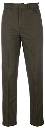 Rydale Mens Moleskin Trouser Olive Green or Tan Beige Cotton Fabric Hunting Country Trousers