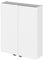 Hudson Reed Fusion White Gloss 500mm 2 Door Wall Unit (180mm Deep)