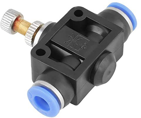 10 stücke 6mm Pneumatische Luftventil Durchflussregler Drosselklappe Push In One Touch Pneumatik Ventil