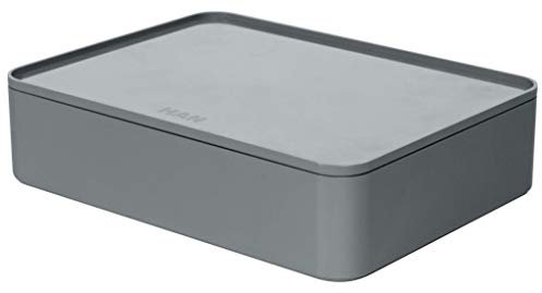 HAN SMART-ORGANIZER ALLISON, praktische Utensilienbox mit Innenschale und Deckel, granite grey