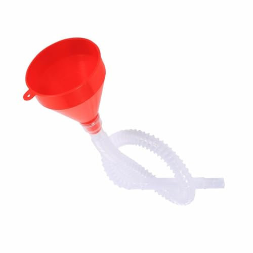 Embudo de combustible - Embudo con manguera flexible | Embudo de reabastecimiento de combustible manual de boca ancha de 56 cm de largo para automóviles y motocicletas | Embudo de combustible multiuso