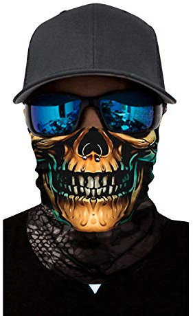 semen 3D Druck Halbmaske Tier Muster Maske Erwachsene Kopfbedeckung Radfahren Kopftuch Radmaske