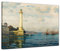 Bilderdepot24 Bild auf Leinwand | Michael Zeno Diemer - Der Ahirkapi Leuchtturm in 50x40 cm als Wandbild | Wand-deko Dekoration Wohnung alte Meister | NEU-181274-50x40-dal