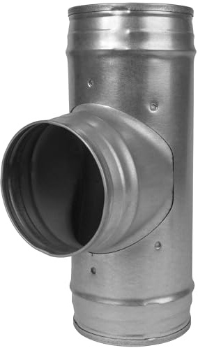 Vent Systems Raccordo a Y per tubi Ø100 mm – Adattatore a 3 vie in acciaio zincato - Raccordo resistente per condotti di ventilazione, tubi di scarico dell'aria, impianti di climatizzazione