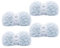 Pretty Jolly 4 Knäuel Kunstfell Garn Super Soft Chunky Flauschiges Zum Häkeln Stricken Wimperngarn Polyester Hellblau