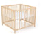 Laufgitter Baby Sarah, 95x95 cm in Natur | 3-fach höhenverstellbar, schadstoffrei aus massivem Buchenholz I Kinderlaufstall, Laufstall Baby mitwachsend, stabil | Modernes Babybett im zeitlosen Design