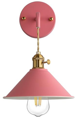 Azanaz Wandlampe Vintage Wandleuchte E27 Badezimmer Lampe Spiegelleuchte Badlampe Schwarz Metall Eisen Spiegellampe Wandmontage Badleuchte Wandlampe Innen Spiegel Frontleuchte Spiegelbeleuchtung