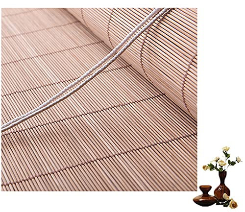 Retro Carbonization Natural Schilf Vorhang,Bambus Raffrollo BambusRolloRollofür,WohnzimmerSchlafzimmerSichtschutz,antiseptisch ,Rollo Natur Sichtschutz Länge Bambus-Rollo ( Size : 120x250cm/47x99in )