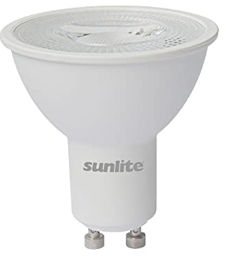 Sunlite 80527 LED MR16 Reflector Spotlight Bulb, 7 Watts (50W Halogen Bulb Replacement) 120 Volt, 550 Lumen, 35° Flood Beam, GU10 Base, Dimmable, ETL Listed, 4000K Cool White, 1 Count